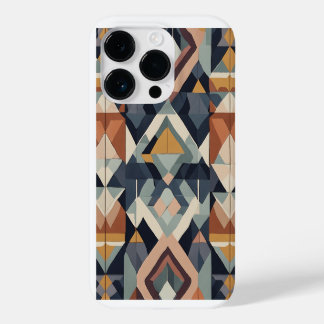Coque Pour iPhone 14 Pro blanc brun et bleu noir