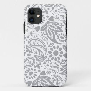 Case-Mate iPhone Case Blanc Gris Stylish Boho Motif