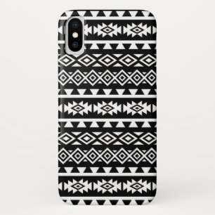 Case-Mate iPhone Case Blanc stylisé du motif II d'Aztèque grand sur le