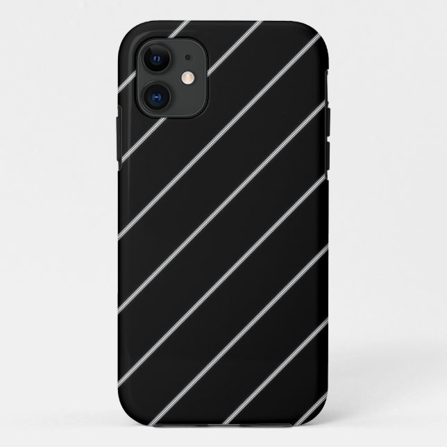Coques Case-Mate iPhone Blanc sur noir (Dos)