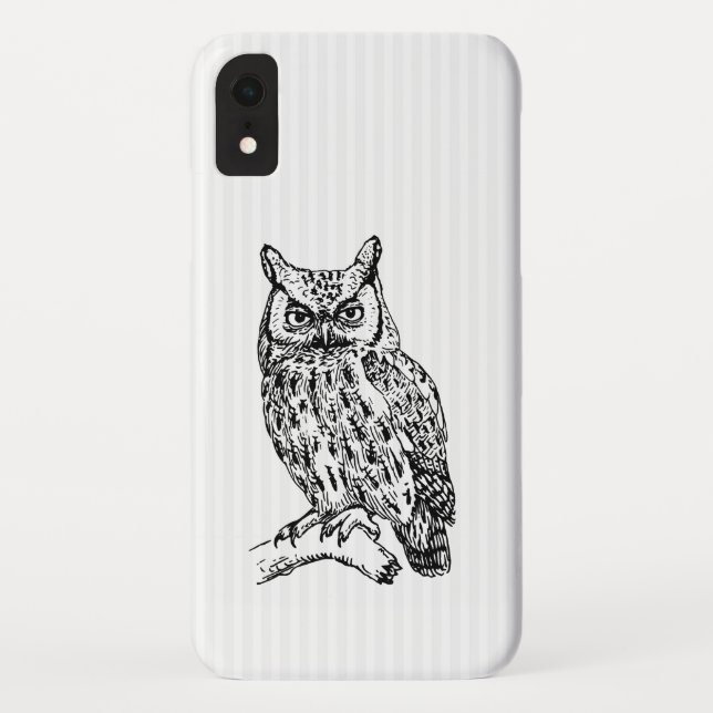 Coques Case-Mate iPhone Blancs Et Chouette (Dos)