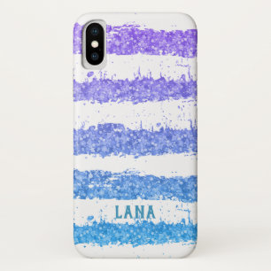 Coque iPhone X Blancs Parties scintillant colorée
