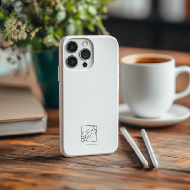 Coques Case-Mate iPhone Blason Botanique | Monogramme Intemporel  (Créateur téléchargé)