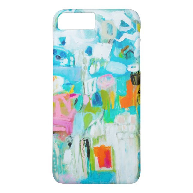 Coques Case-Mate iPhone Bleu Abstrait (Dos)