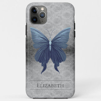 Case-Mate iPhone Case Bleu bijoux papillon Damas
