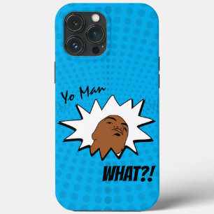 Case-Mate iPhone Case Bleu blanc Yo Man Ce que vous voulez Mug Shot Comi