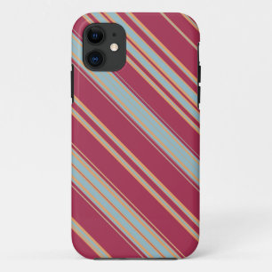 Coques Pour iPhone Bleu Brown et clair Diagonale