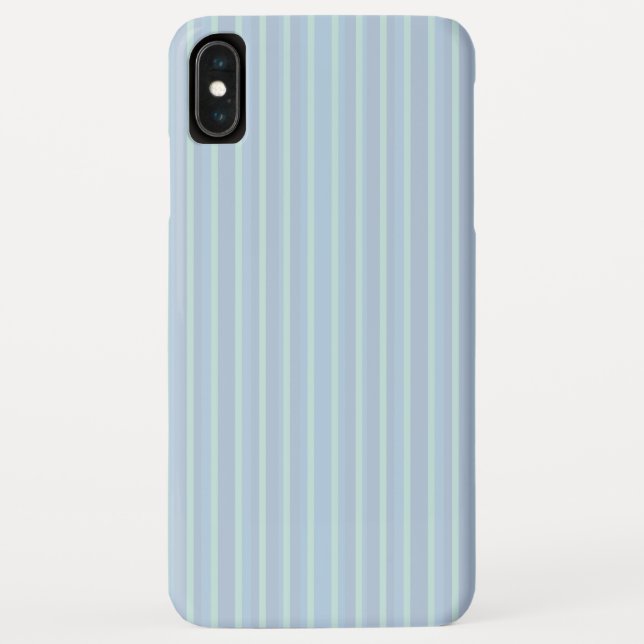 Coques Case-Mate iPhone Bleu chatoyant moderne rayé (Dos)