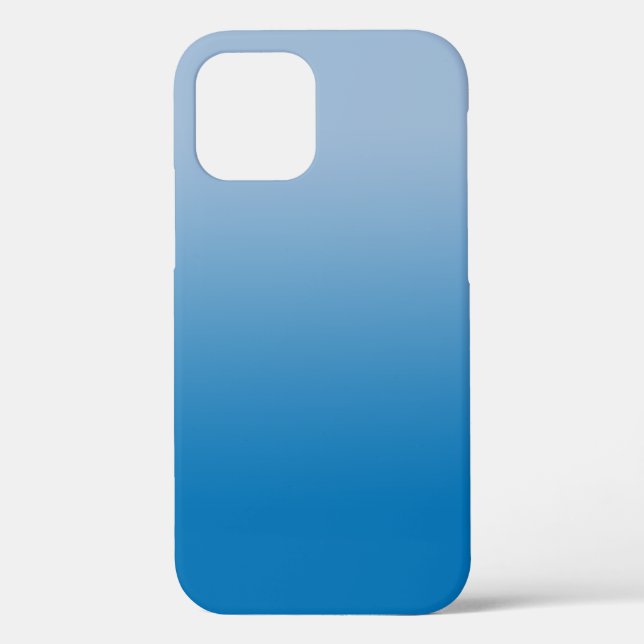 Coques Case-Mate iPhone Bleu clair minimal à bleu foncé (Verso)