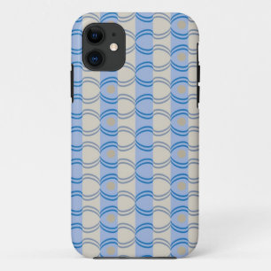 Coques Pour iPhone Bleu courant Tan de Candystripe