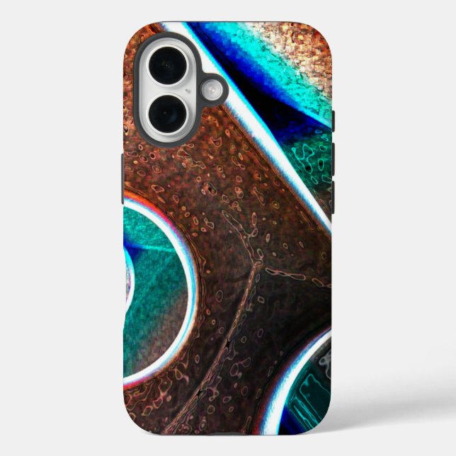 Coques Case-Mate iPhone Bleu cuivre (Verso)