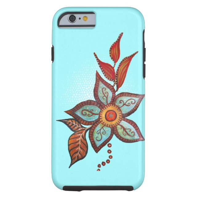 Coques Case-Mate iPhone Bleu de Boho (Dos)