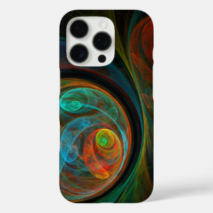 Coques iPhone 16 Pro Bleu de renaissance Art Abstrait