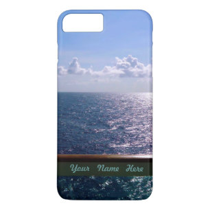 Coque iPhone 7 Plus Bleu d'océan personnalisé
