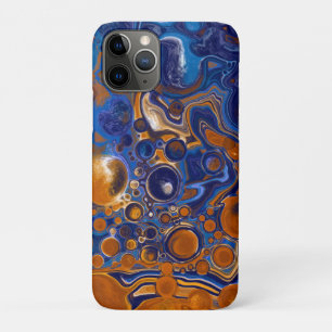 Case-Mate iPhone Case Bleu et cuivre Art moderne Abstrait