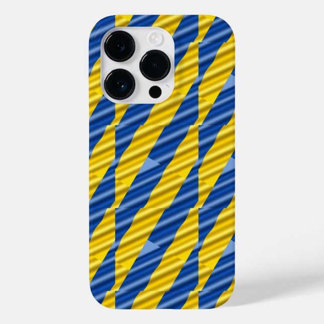 Coques Case-Mate iPhone Bleu et jaune rayures Ukraine Inspiré élégant (Verso)