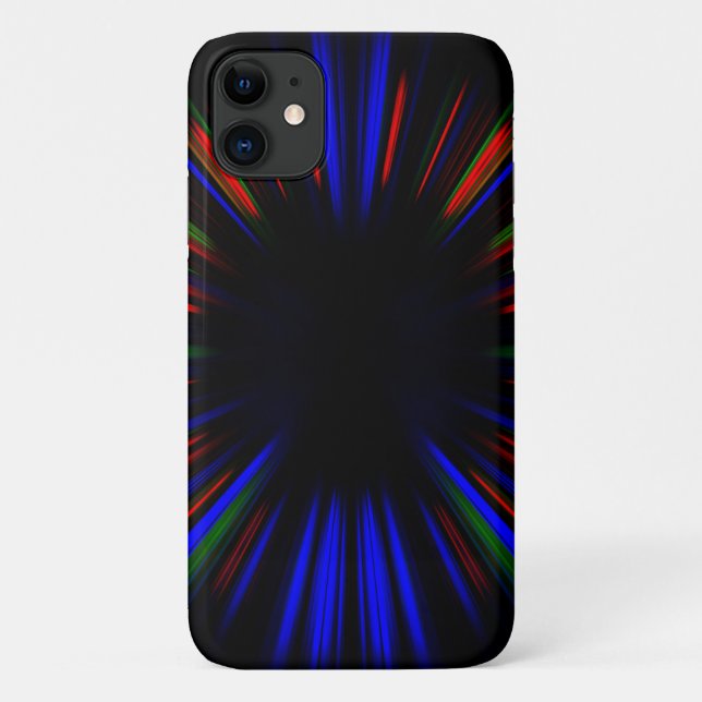 Coques Case-Mate iPhone Bleu et rouge rayures (Dos)