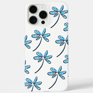 Coques iPhone 16 Pro Max bleu fleuri
