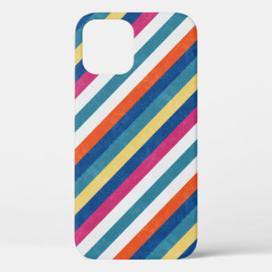 Case-Mate iPhone Case Bleu framboise Orange Jaune Blancs Motif