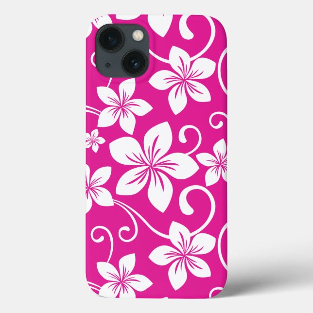 COQUES Case-Mate iPhone BLEU HAWAII (ROSE CHAUDE) (Verso)
