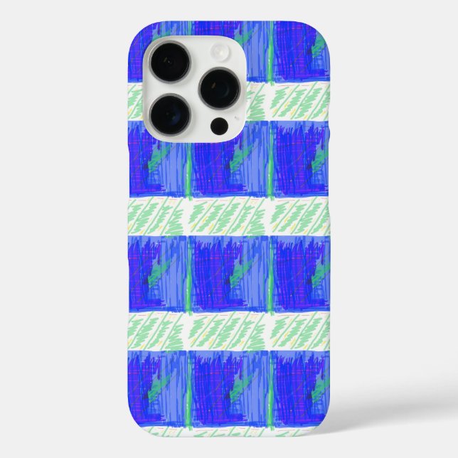 Coques Case-Mate iPhone Bleu le plus cool Abstrait Nautical  (Verso)