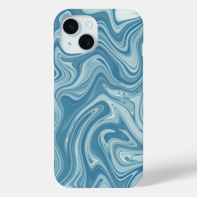 Coques Case-Mate iPhone Bleu marbre (Verso)