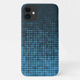 Case-Mate iPhone Case Bleu, moderne, rétro, cool, motif à points tendanc