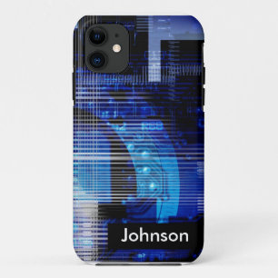Case-Mate iPhone Case Bleu noir haute technologie design personnalisé ip