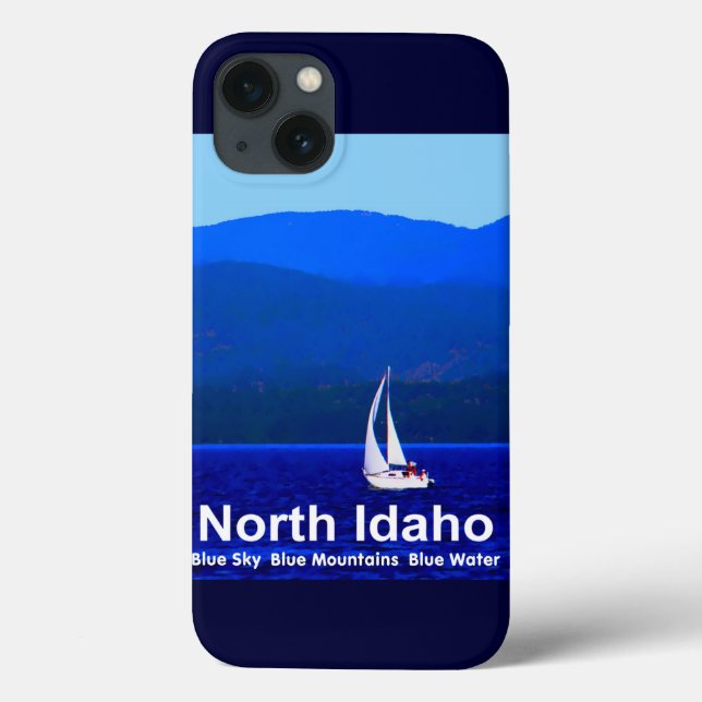 Coques Case-Mate iPhone Bleu nord de l'Idaho (Verso)