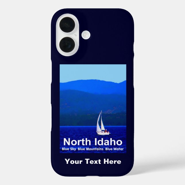 Coques Case-Mate iPhone Bleu nord de l'Idaho (Verso)