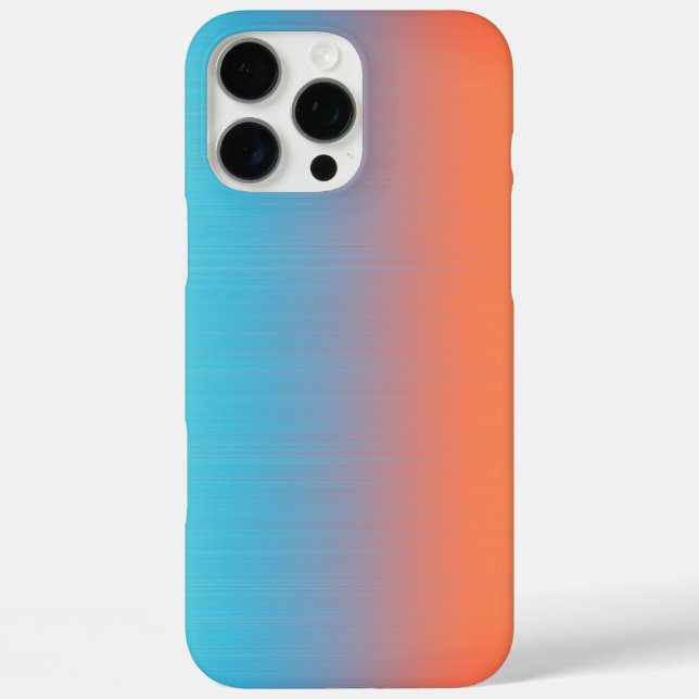 Coques Case-Mate iPhone Bleu orange doux (Verso)