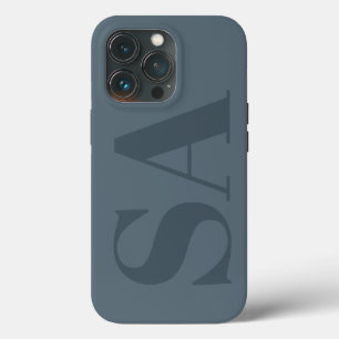 Case-Mate iPhone Case Bleu Poussiéreux Rustique Aquarelle Minimaliste Co