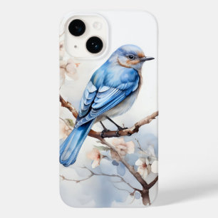 Coque Pour iPhone 14 Bleu printanier dans l'arbre florissant