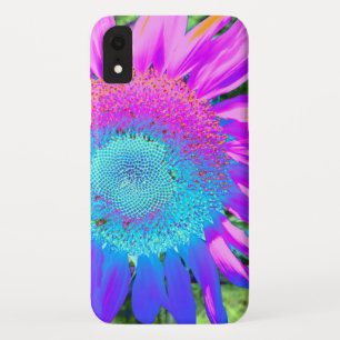 Case-Mate iPhone Case Bleu rose funky rétro tournesol photo