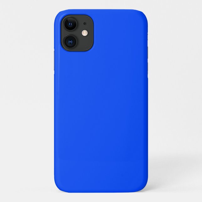 Coques Case-Mate iPhone Bleu (RYB) (couleur solide) (Dos)