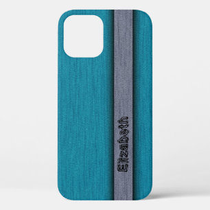 Case-Mate iPhone Case Bleu sarcelle et gris moderne professionnel