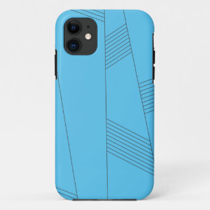 Case-Mate iPhone Case Bleu, simple, élégant, abstrait motif