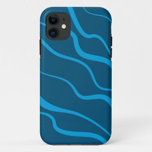 Case-Mate iPhone Case Bleu, simple, moderne, cool vague abstraction