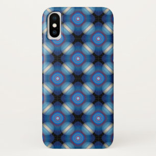 Coque Case-Mate Pour iPhone Bleu Spacey Géométrique
