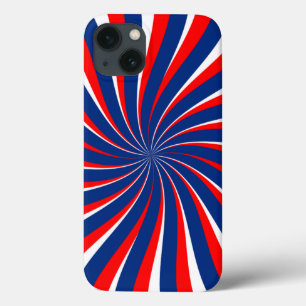 Case-Mate iPhone Case Bleu spiral rouge