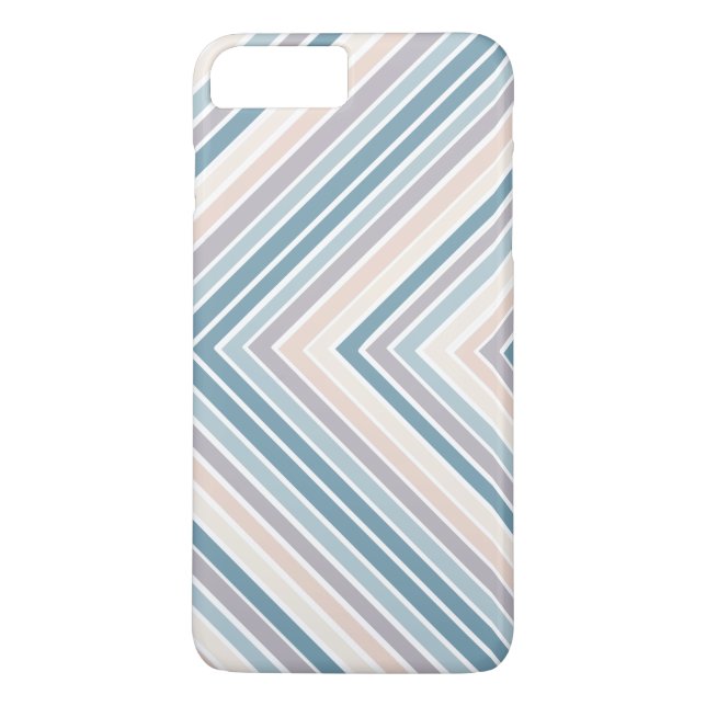 Coques Case-Mate iPhone Bleu Tan rayures (Dos)