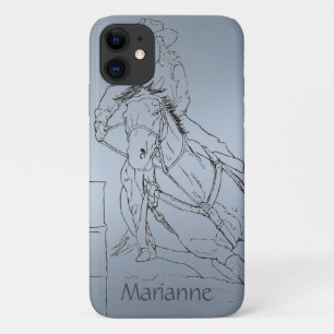 Case-Mate iPhone Case Bleu-tonneau métallique Racer II