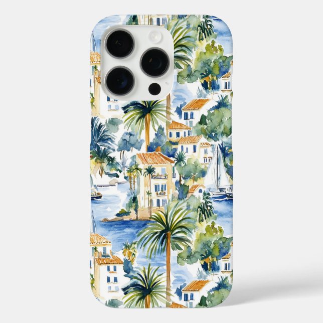 Coques Case-Mate iPhone Bleu Tropical Méditerranée (Verso)
