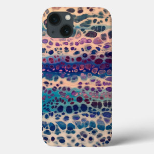 Case-Mate iPhone Case Bleu Turquoise Lilac blanc acrylique Abstrait Flui