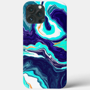 Case-Mate iPhone Case Bleu Turquoise Océan Fluide Marbre Art