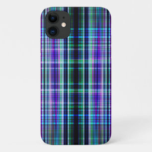 Case-Mate iPhone Case Bleu vintage rayures rugueuses motif