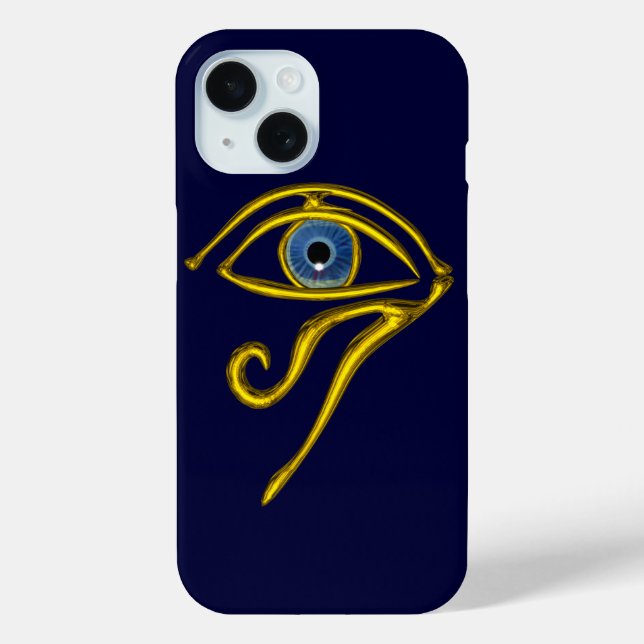 COQUES Case-Mate iPhone BLEUE TALISMAN / OEIL OR HORUS (Verso)