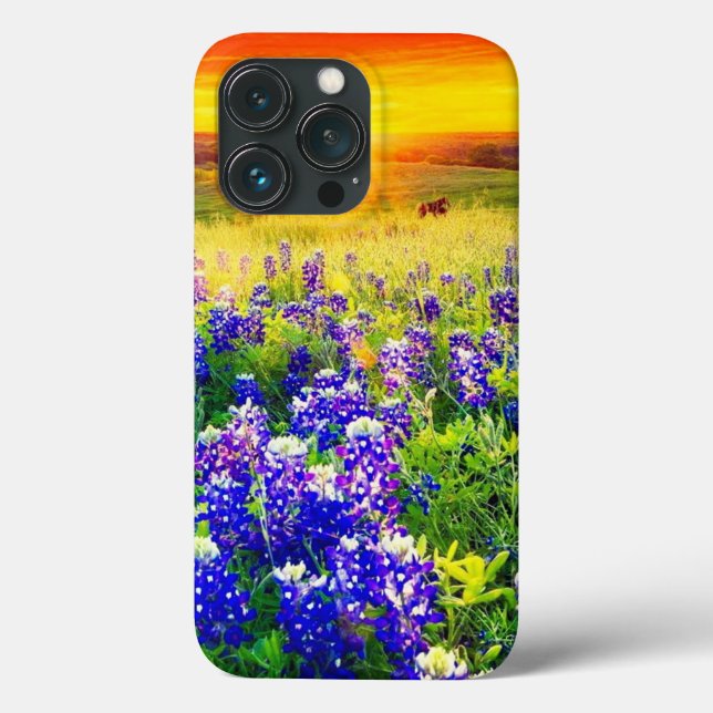 Coques Case-Mate iPhone Bleus merveilleux du Texas (Verso)