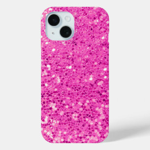 Coque Pour iPhone 15 Bling Parties scintillant rose
