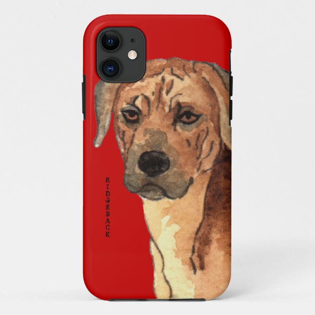 Coques Case-Mate iPhone Bloc de couleur de Rhodesian Ridgeback (Dos)